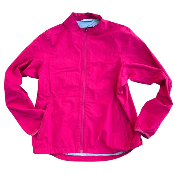 Sunmount women’s size large pink multi pocket packable rain jacket - Picture 1 of 11